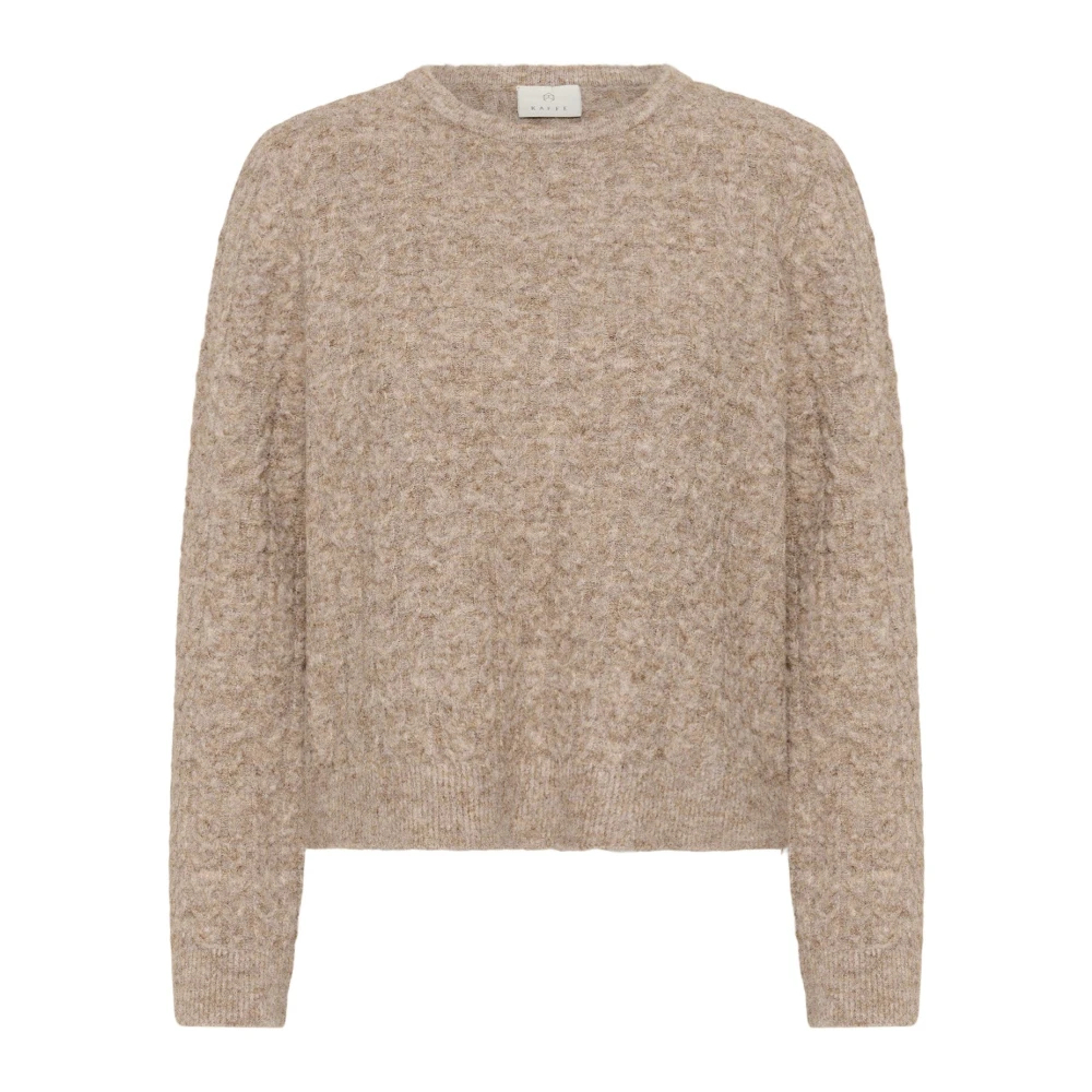 VAN GRAAF Kaffe Damen Beige Strickpullover Kamelanie Groß - Bild 3
