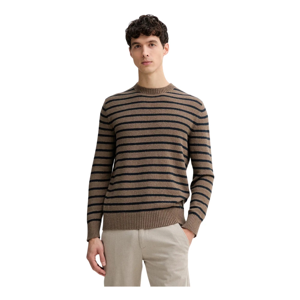 Marc O'polo Herren Blau Pullover Baumwolle Gestreift - Bild 3
