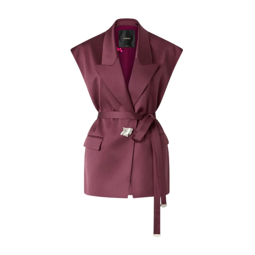 Pinko Damen Rot - Abiti Poliestere - Jackets - M