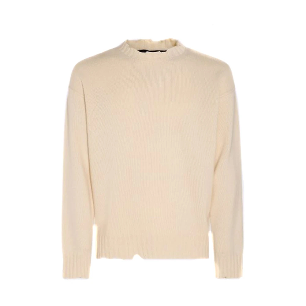 Isabel Benenato Herren Weiß - Rundhals-Strickware - Knitwear - L