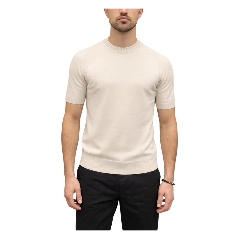Gran Sasso Herren Beige - Rundhals-Strickware - Knitwear - 2XL
