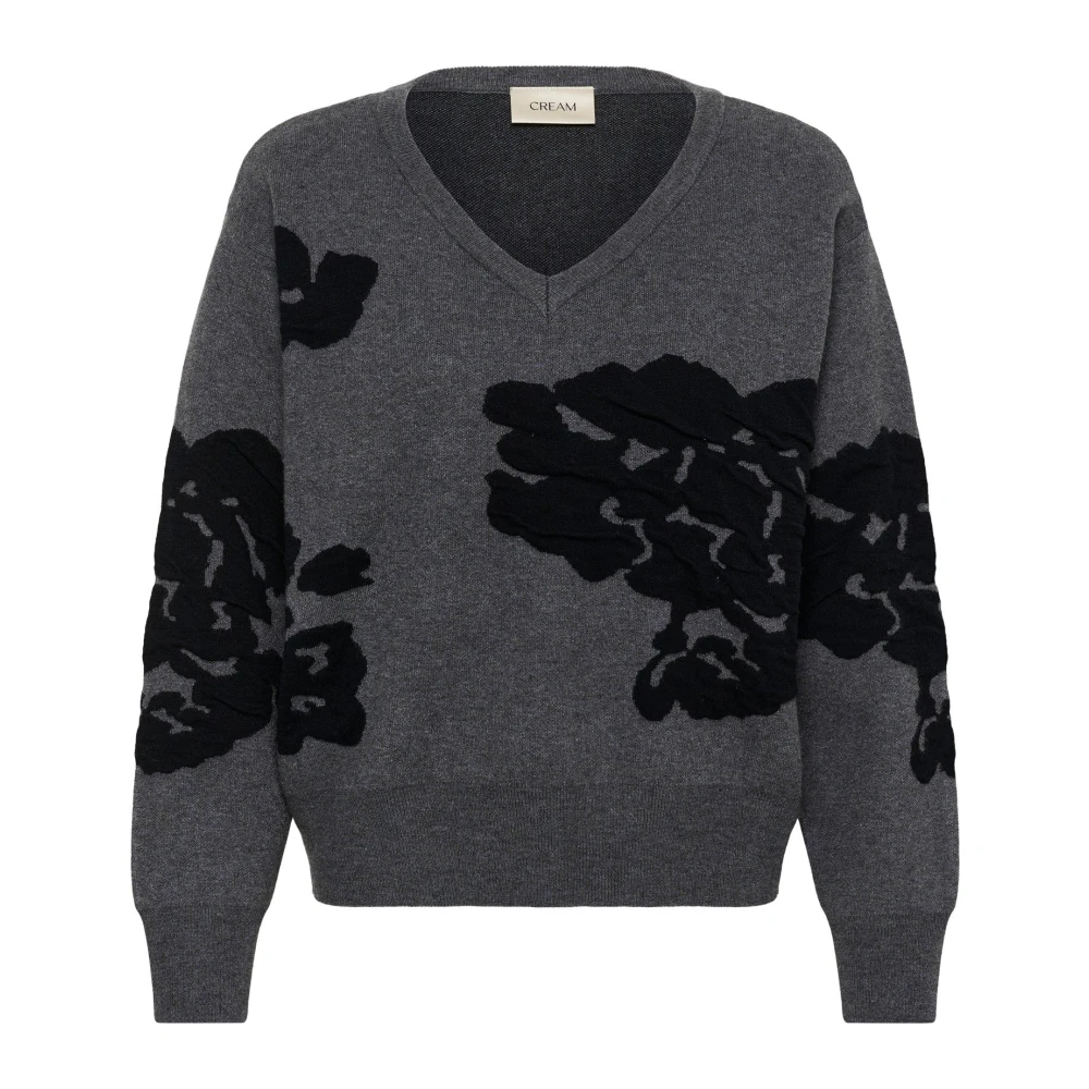 VAN GRAAF Cream Damen Grau Strickpullover Cralley Baumwolle Groß - Bild 3