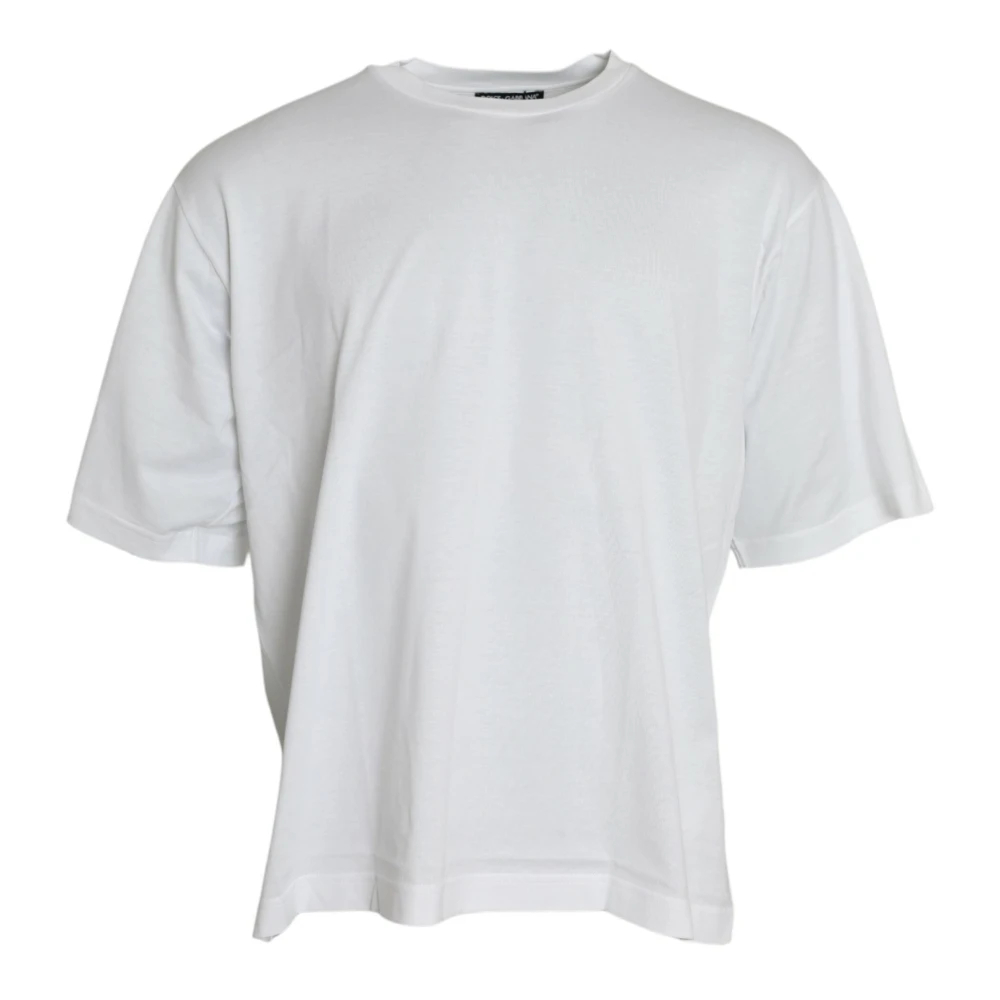 Dolce & Gabbana Herren Weiß - Cotton Crew-Neck T-Shirt - Tops - 4XL