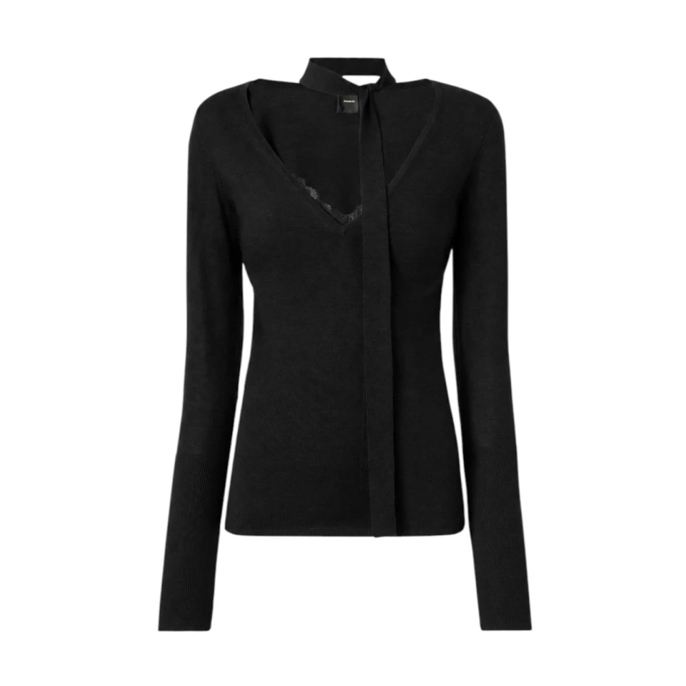Pinko , Damen, Strickwaren, Schwarzk, M - Bild 5