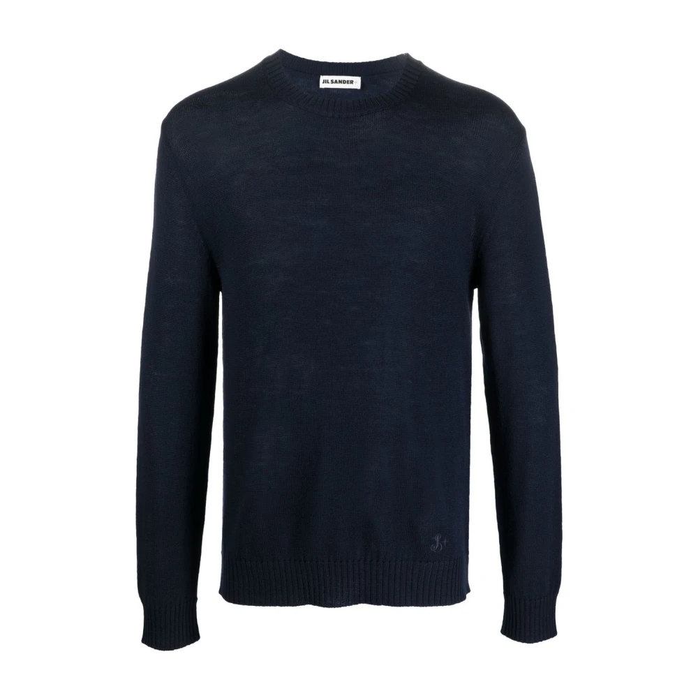 Jil Sander Herren Blau - Rundhals-Strickware - Knitwear - 3XL