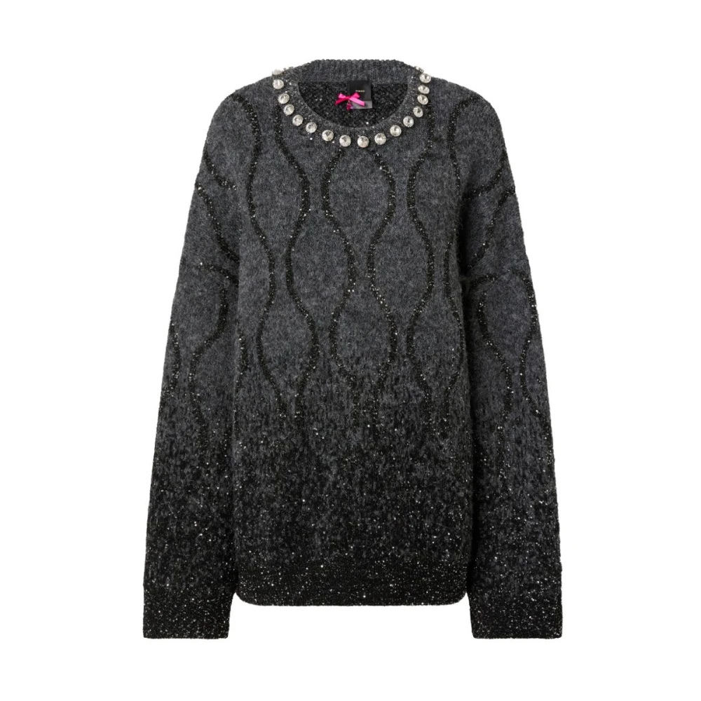 Pinko , Damen, Strickwaren, Grau, S - Bild 6