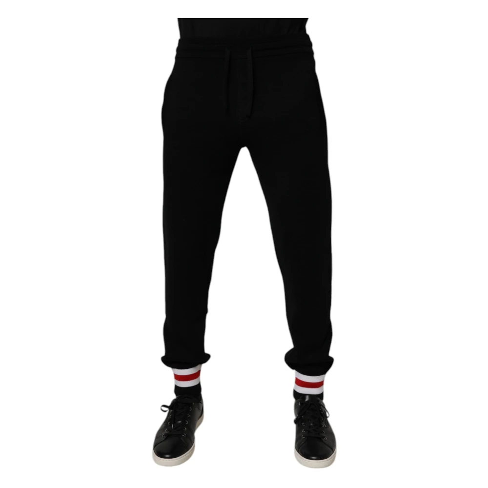 Dolce & Gabbana Herren Schwarz - Woll Jogginghose - Trousers - K - S