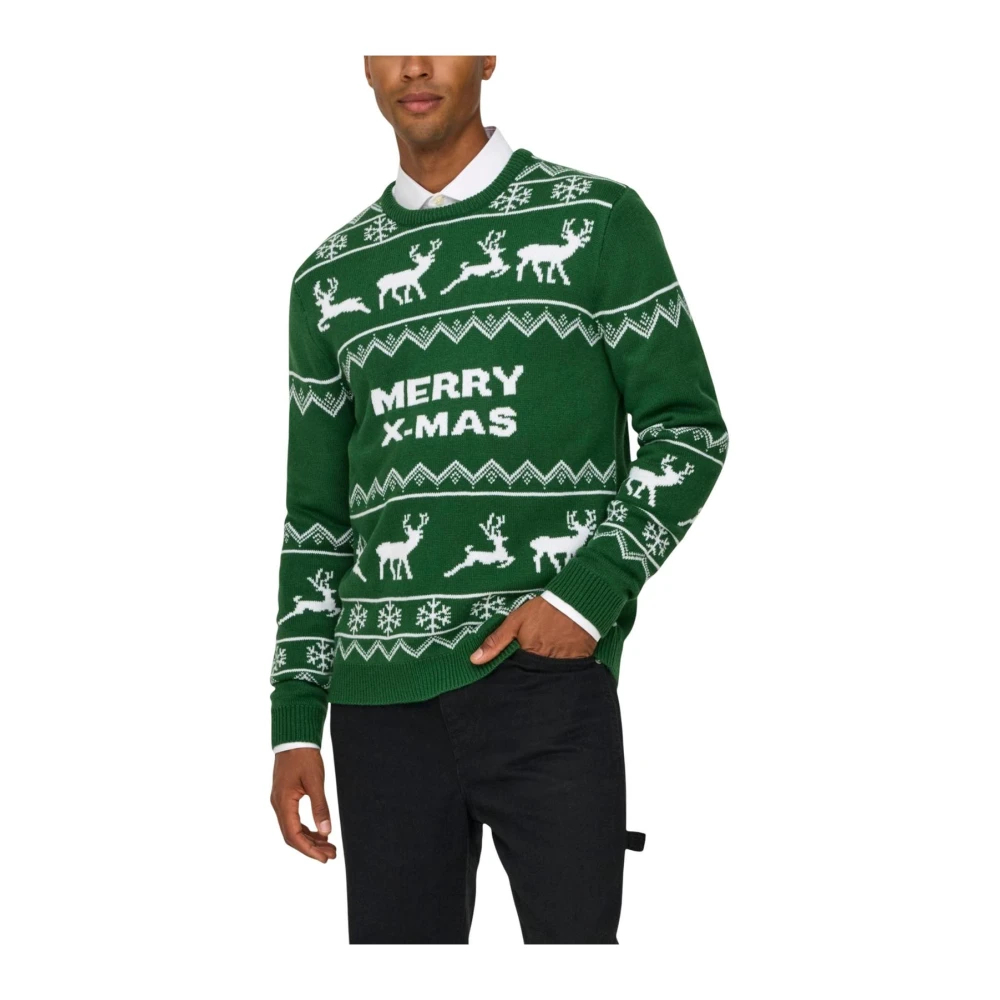 Only & Sons Herren Grün Pullover Groß - Bild 4