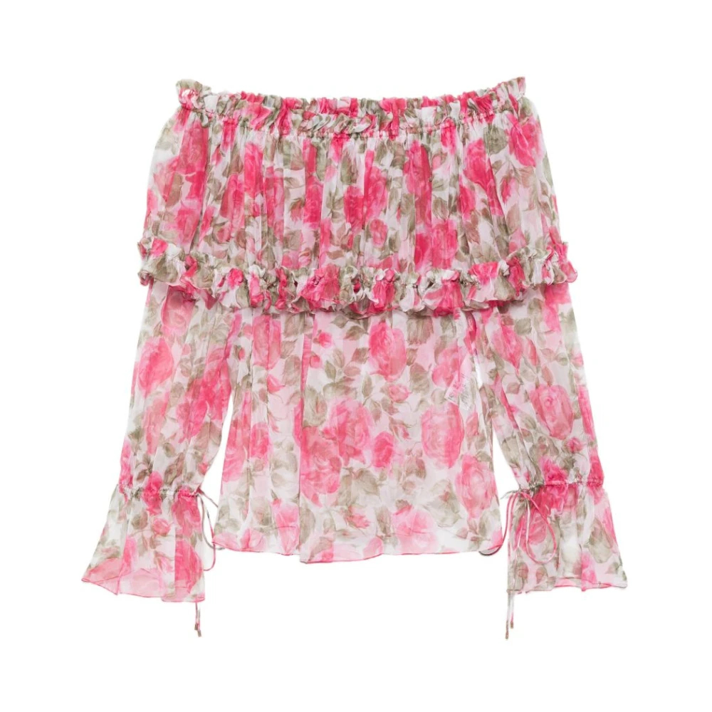Chloé , Damen, Blusen & Hemden, Rosa, M - Bild 4