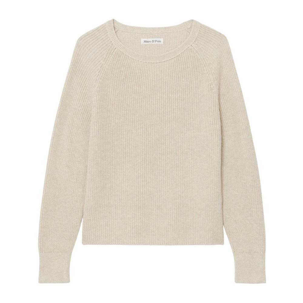 Marc O'polo Damen Beige Rundhals-Pullover Mit Langen Ärmeln Für - Bild 10