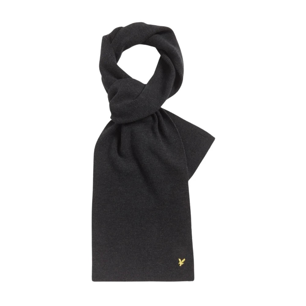 Lyle & Scott Herren Schwarz Schal Lambswool - Bild 5