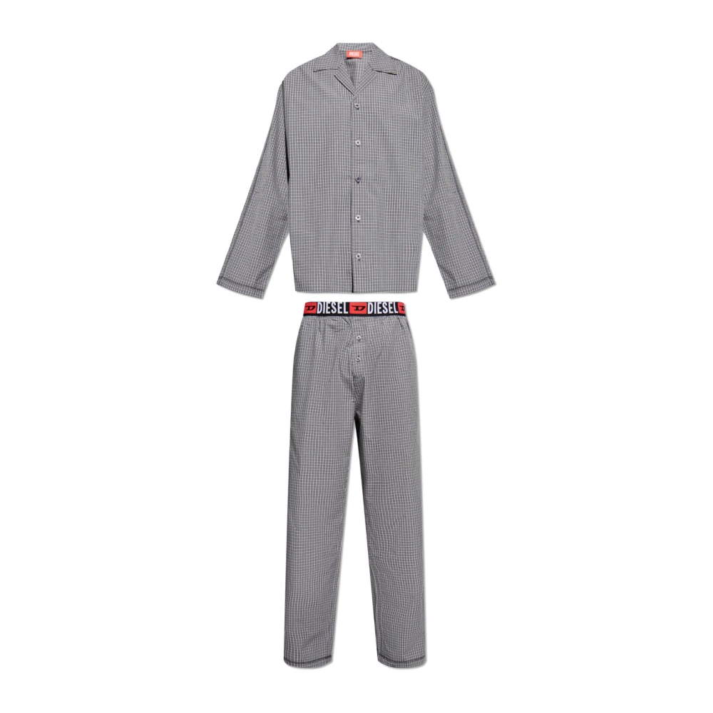 Diesel Herren Grau - Hemd `Set-Paul-D-Core` - Nightwear & Lounge - S