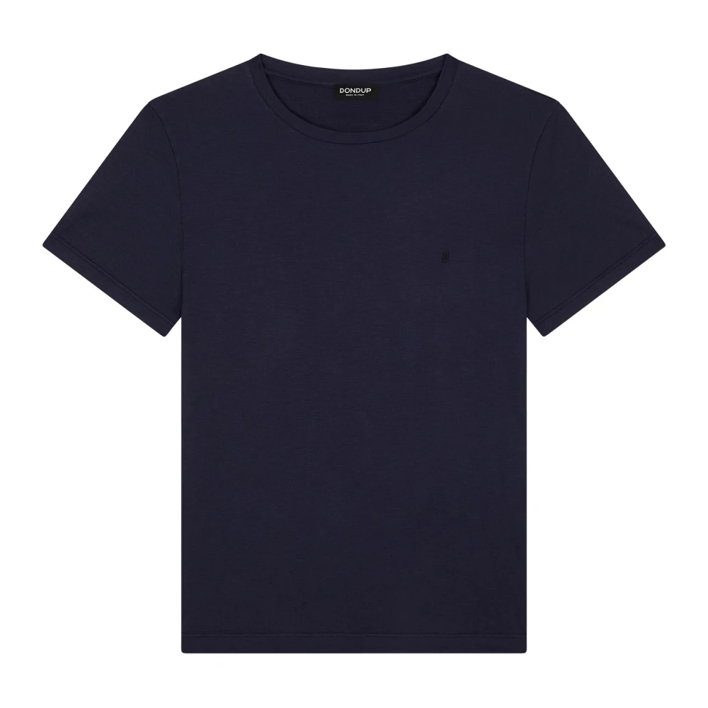 Dondup Herren Blau - Regular Fit Baumwoll-T-Shirt - Tops - S