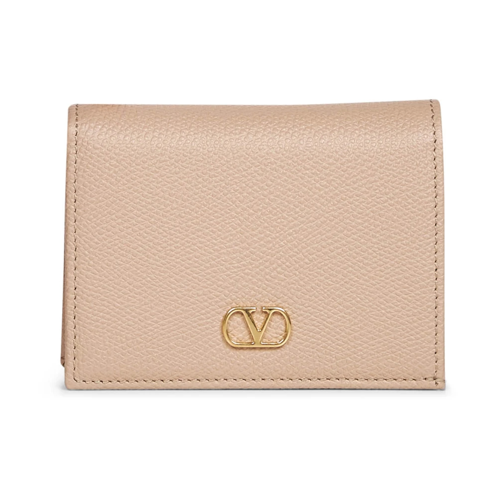 Valentino Garavani - Vlogo Signature Grainy Calfskin Wallet - Accessories -Damen -Rosa -One Size