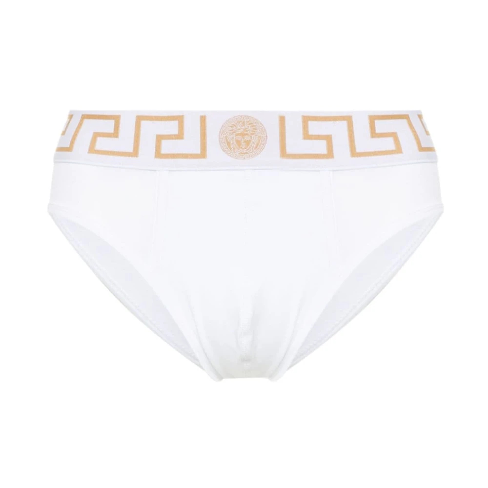 Versace Herren Weiß - Er Greca Border Unterwäsche - Underwear - 2XL