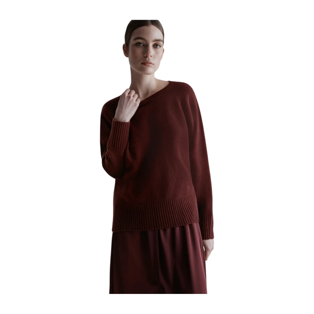 Marella Damen Rot - Celia Rundhals-Pullover - Knitwear - L