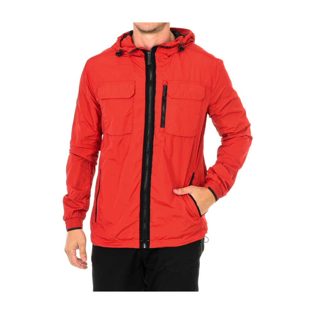 Superdry Herren Rot - E Wasserdichte Jacke Mit Kapuze - Jackets - Xl