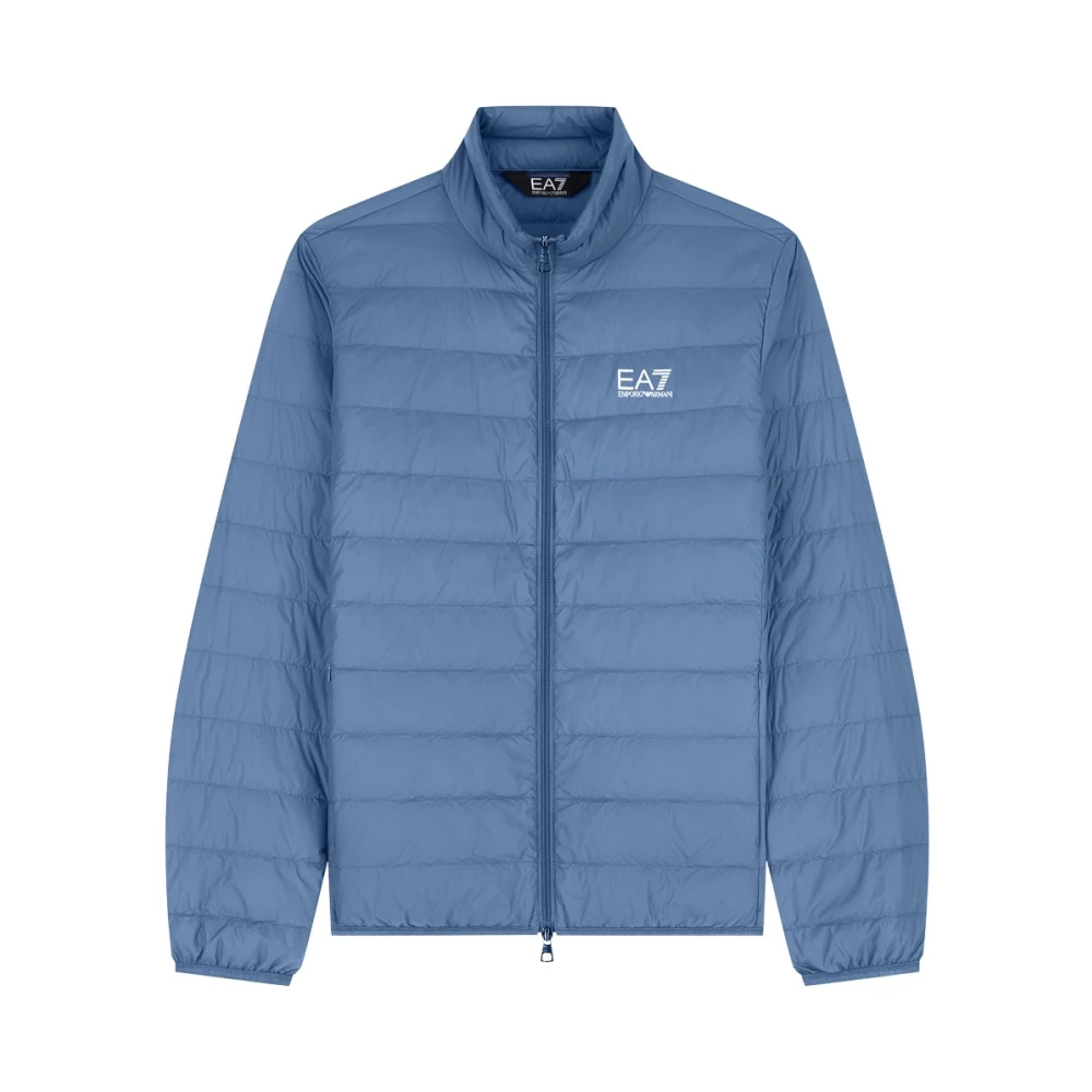 Emporio Armani Ea7 Herren Blau - Packable Daunenjacke Mit Frontreißverschluss - Jackets - Xl