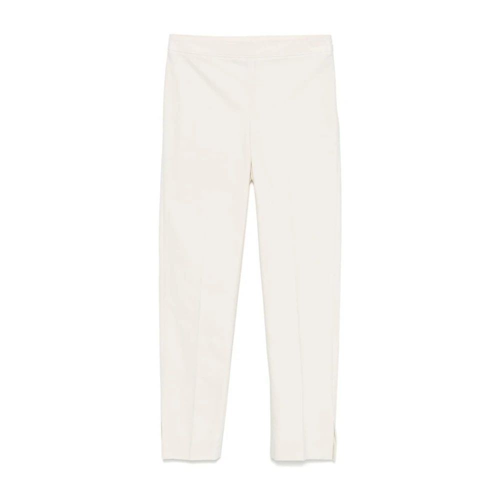 Brunello Cucinelli Damen Weiß - E Baumwollhose Mit Elastischem Bund - Trousers - S