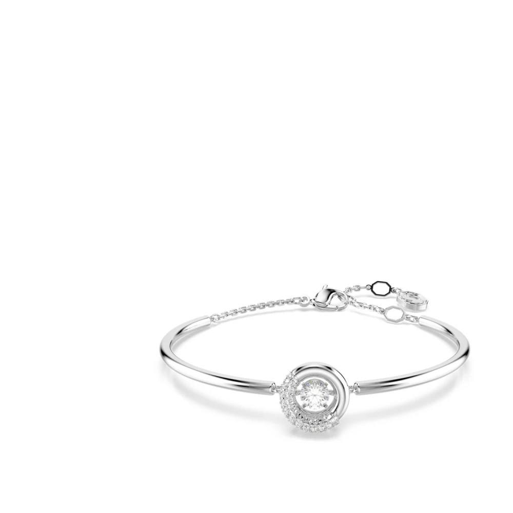 Swarovski Dextera Armreif, Rundschliff, Rhodiniert Weiß - Bild 5