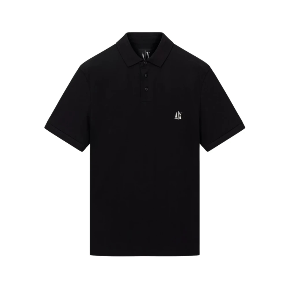Armani Exchange Herren Schwarz - Klassisches Logo Polo - Tops - K -2Xl