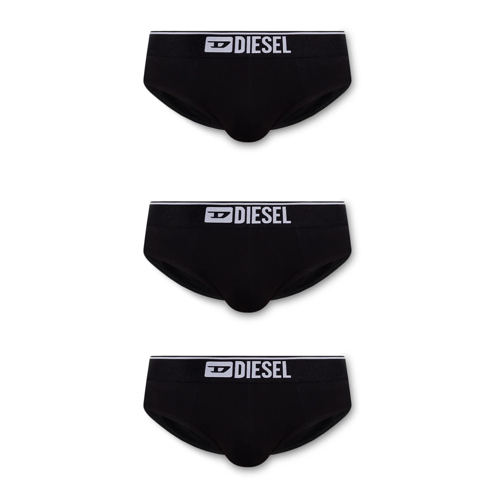 Diesel Herren Schwarz - Umbr-Andre Slips Im Dreierpack - Underwear - K - S