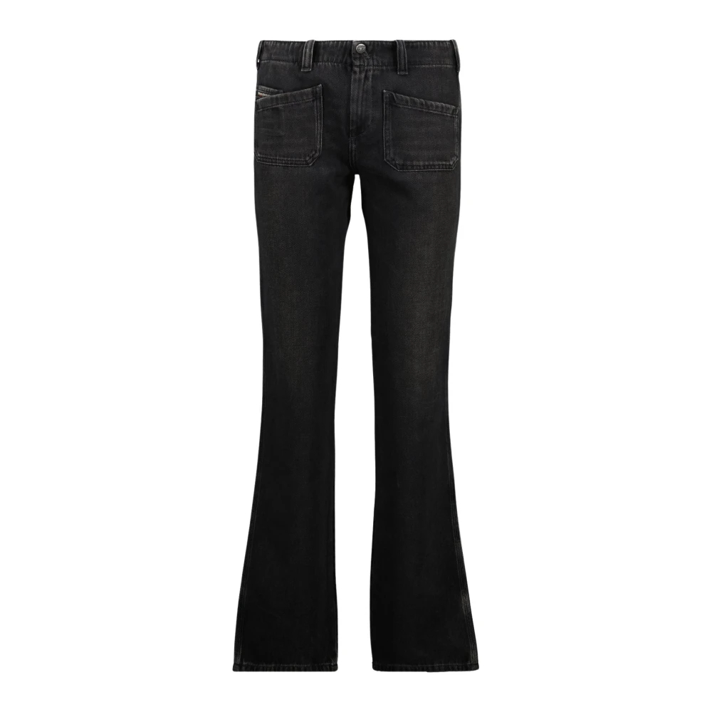 Diesel Damen Schwarz - Schlank Geschnittene E Jeans Aus Denim - Jeans - K - W26 L32