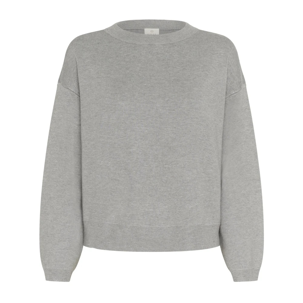 VAN GRAAF Kaffe Damen Grau Strickpullover Kamalina Viskose Extra Klein - Bild 3