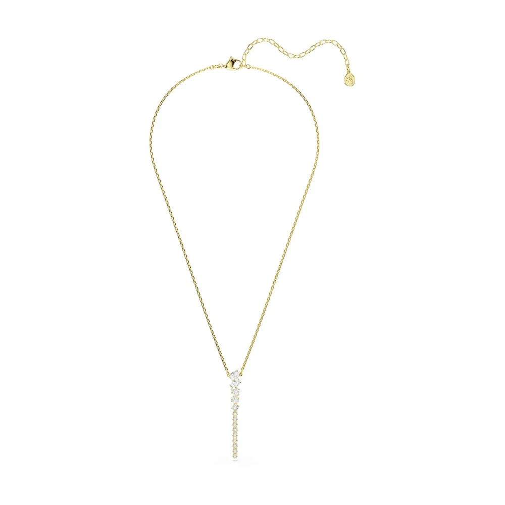Swarovski Damen Gelb Y-Kette "Schmuck Geschenk Mesmera Halskette", Goldfarben, Kristallweiß, Halsketten, Metall, Mit Kristall - Bild 10
