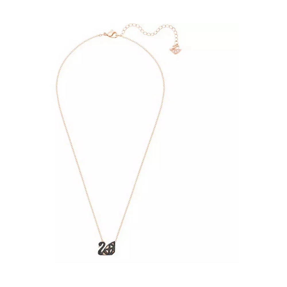 Swarovski Damen Gelb - Facet Swan Necklace - Accessories - One Size