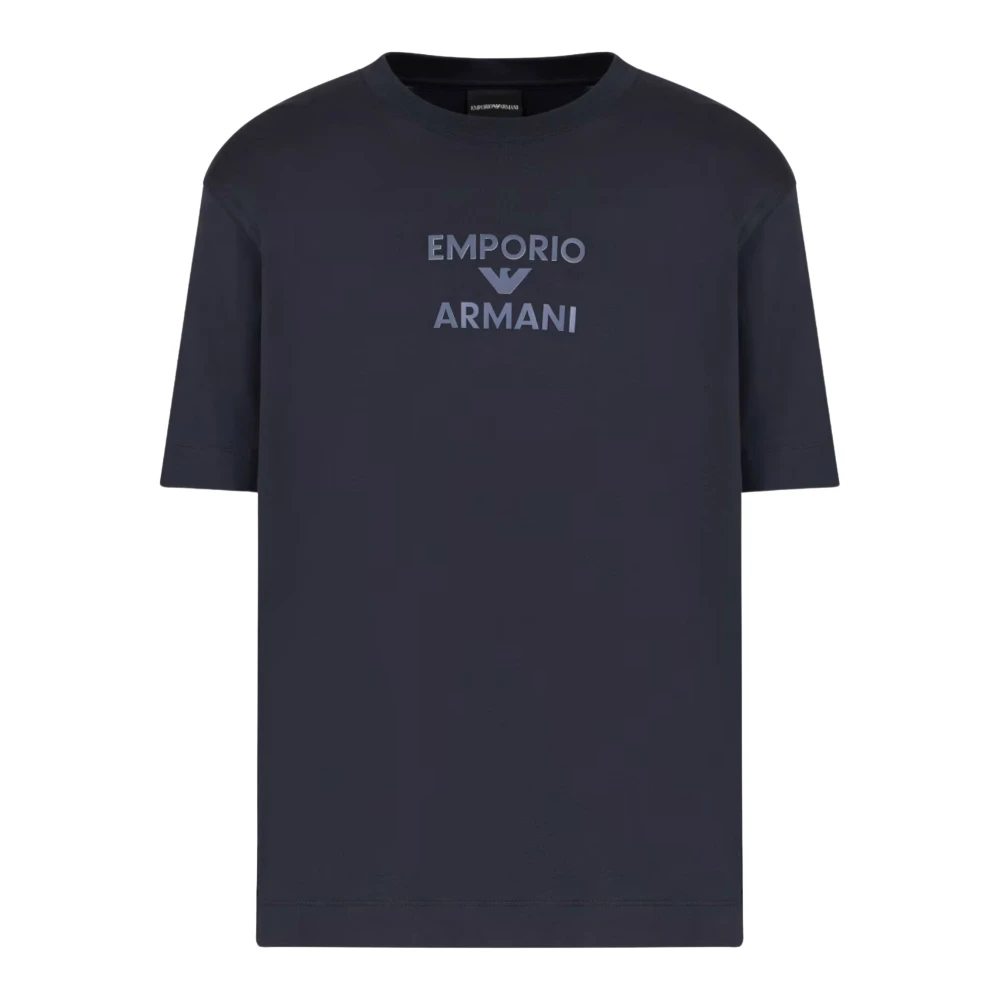 Emporio Armani Herren Blau - Kurzarm T-Shirt - Tops - L