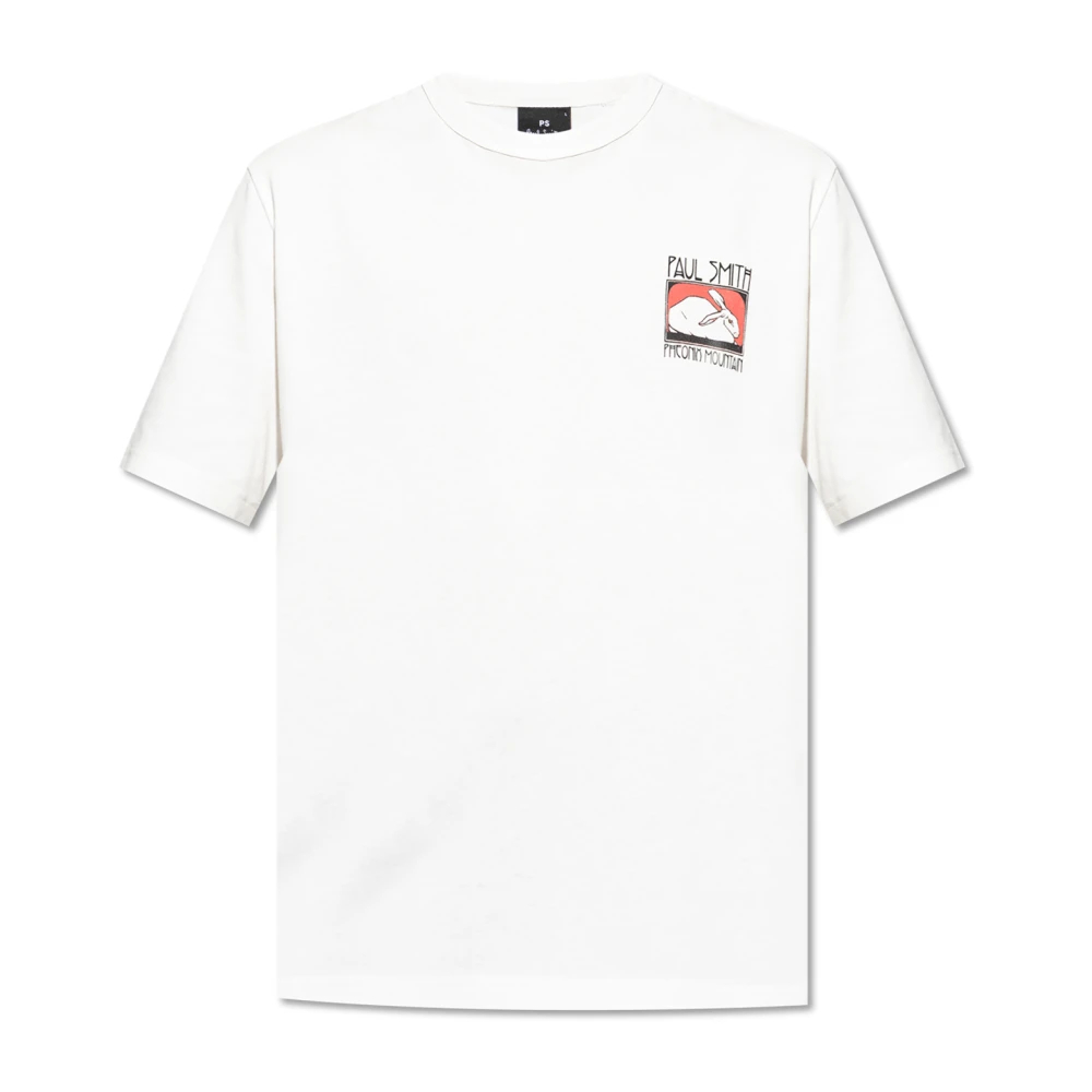 Ps By Paul Smith Herren Weiß - T-Shirt Mit Druck - Tops - 2XL
