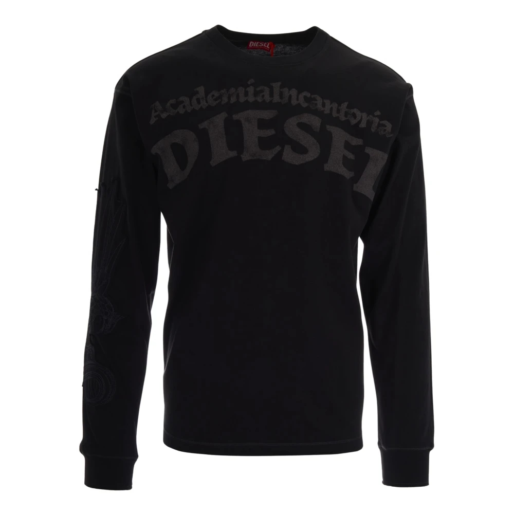 Diesel - T-Norm-Ls-Aa3 Langarm-T-Shirt - Sweatshirts & Hoodies - Herren - Schwarzk - M