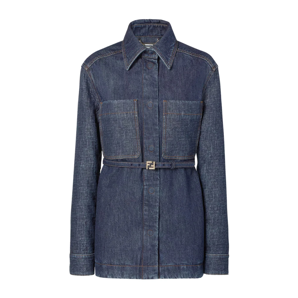Fendi Damen Blau - Go‑To Jacke - Jackets - 2XS