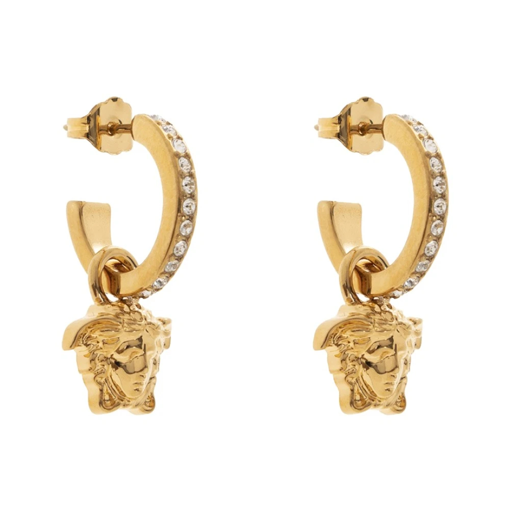 Versace Unisex Gelb - Medusa Kopf Ohrringe - Accessories - One Size