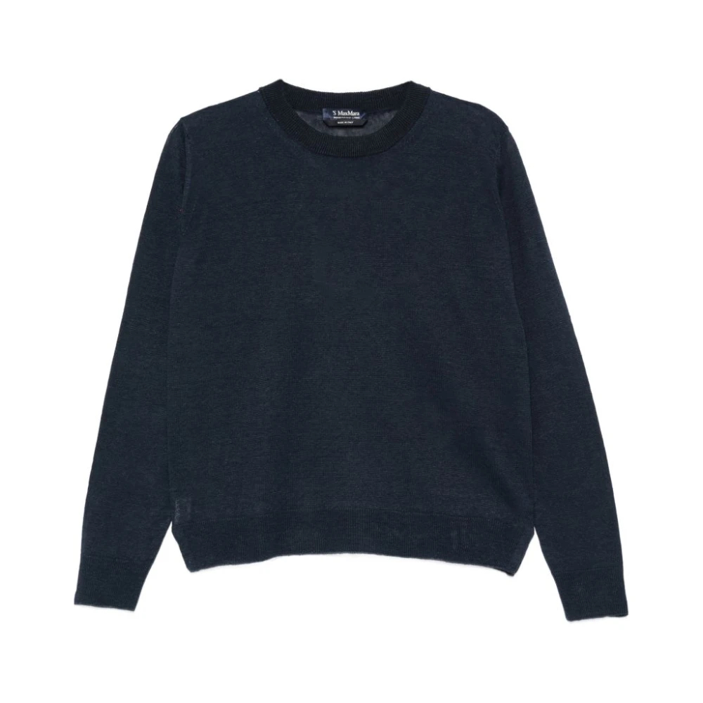 Max Mara Damen Blau - Maglia Fervore - Knitwear - Xl