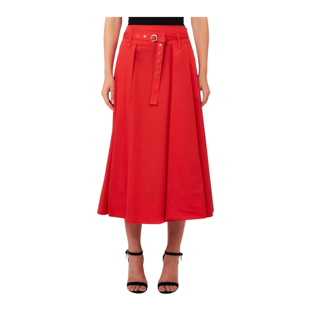 Liu Jo Damen Rot - Midi Rock - Skirts - M