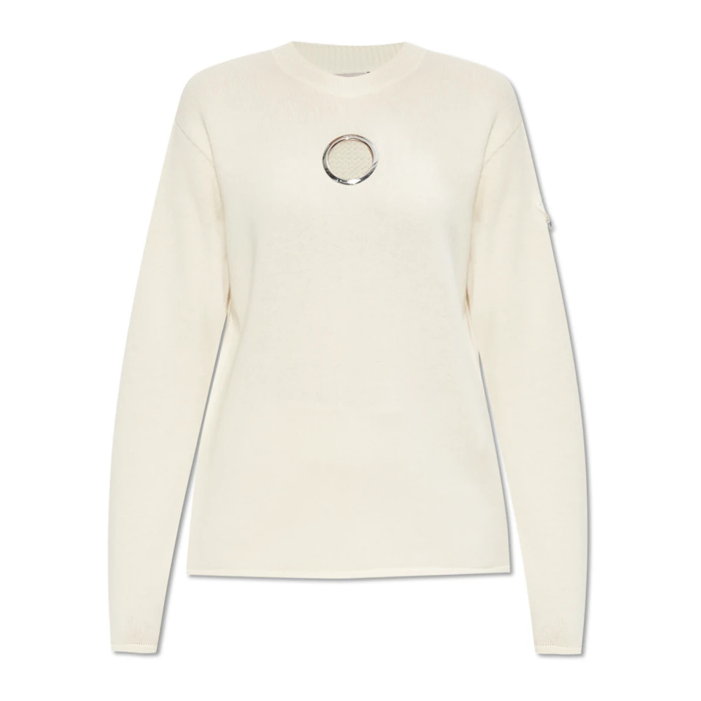 Moncler - Rundhals-Strickware - Knitwear -Damen -Beige -S