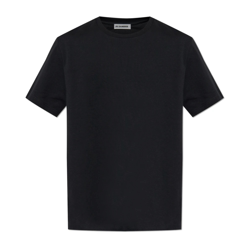 Jil Sander Herren Schwarz - T-Shirt Mit Logo - Tops - K - S