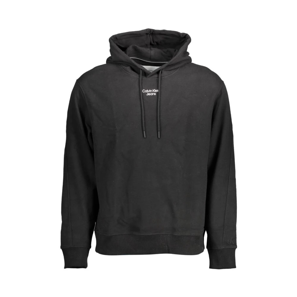 Calvin Klein Jeans, Herren, Pullover, Stacked Logo, Schwarz, (XL) - Bild 4