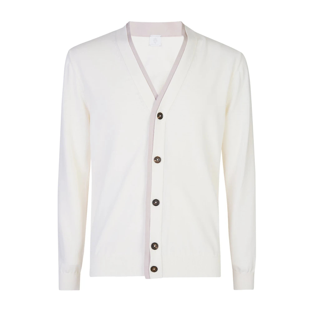 Eleventy Herren Beige - Cardigan Doppio Bordino - Knitwear - L