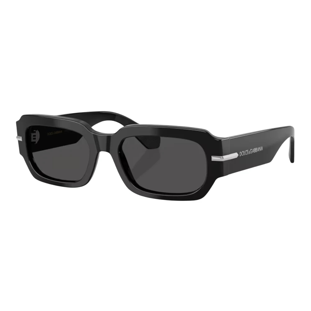 Dolce & Gabbana Herren Schwarz - Rectangle Sonnenbrille - Accessories - K - 54 Mm