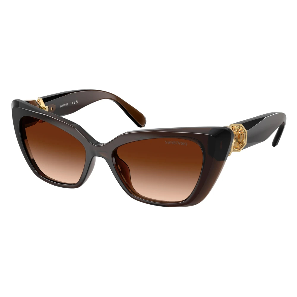 Swarovski - Cat-Eye Sonnenbrille - Accessories - Damen - Braun - 54 Mm