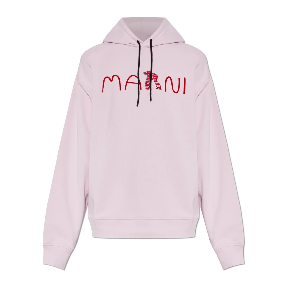 Marni Herren Rosa - Logo Sweatshirt - Sweatshirts & Hoodies - L
