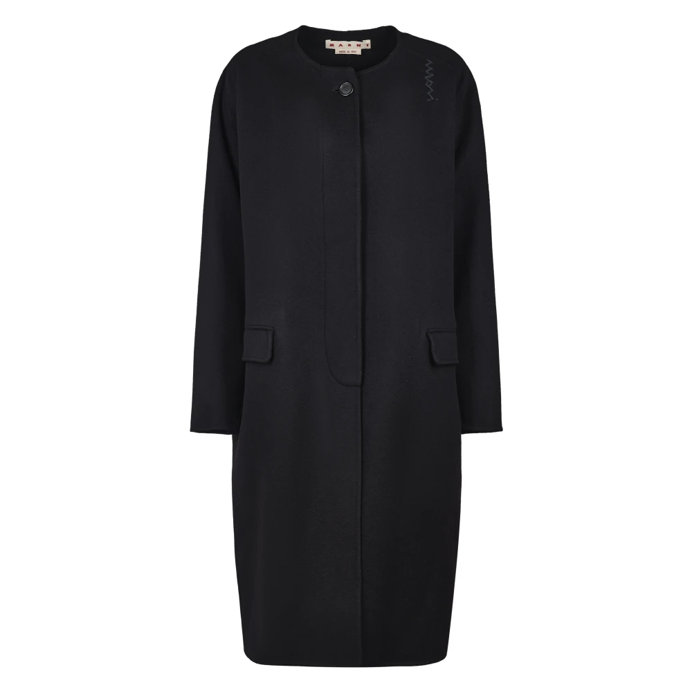 Marni Damen Schwarz - Stilvolle Mäntel Kollektion - Coats - K - 2XS