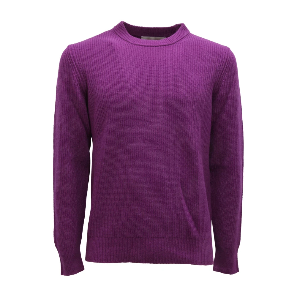 Ballantyne Herren Violett - Rundhals-Strickware - Knitwear - Lila - S