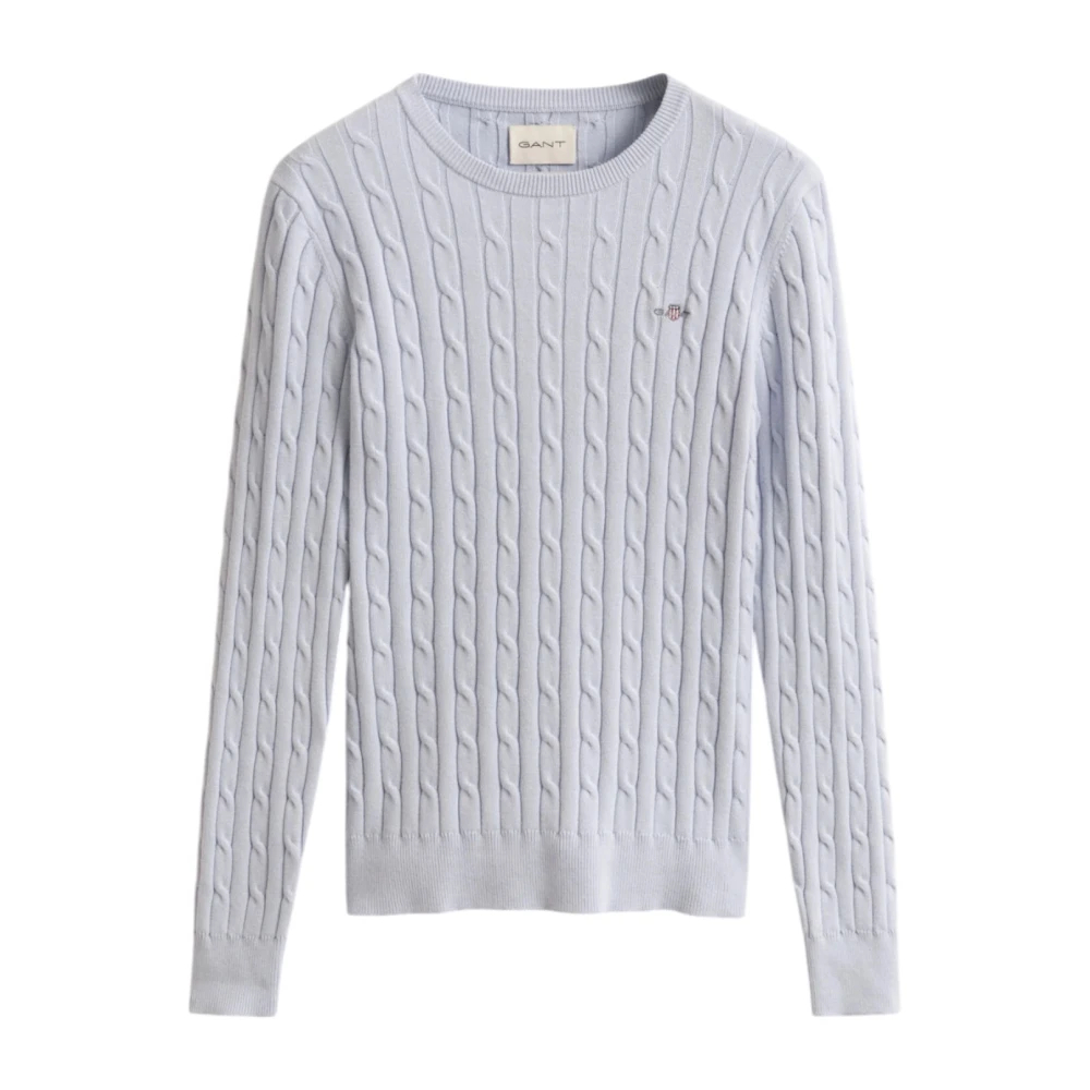 VAN GRAAF Gant Damen Blau Strickpullover Baumwolle Mittel - Bild 4