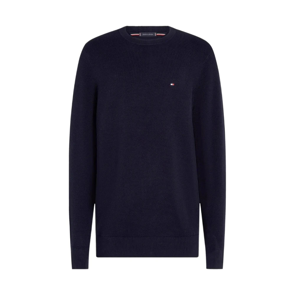 Tommy Hilfiger - Essential Structure Rundhals - Knitwear - Herren - Blau - 2XL - Bild 9