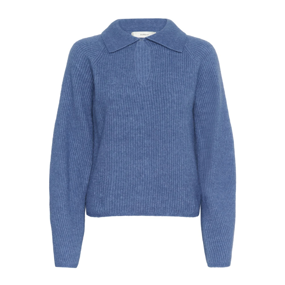 Inwear Damen Blau - Rundhals-Strickware - Knitwear - M