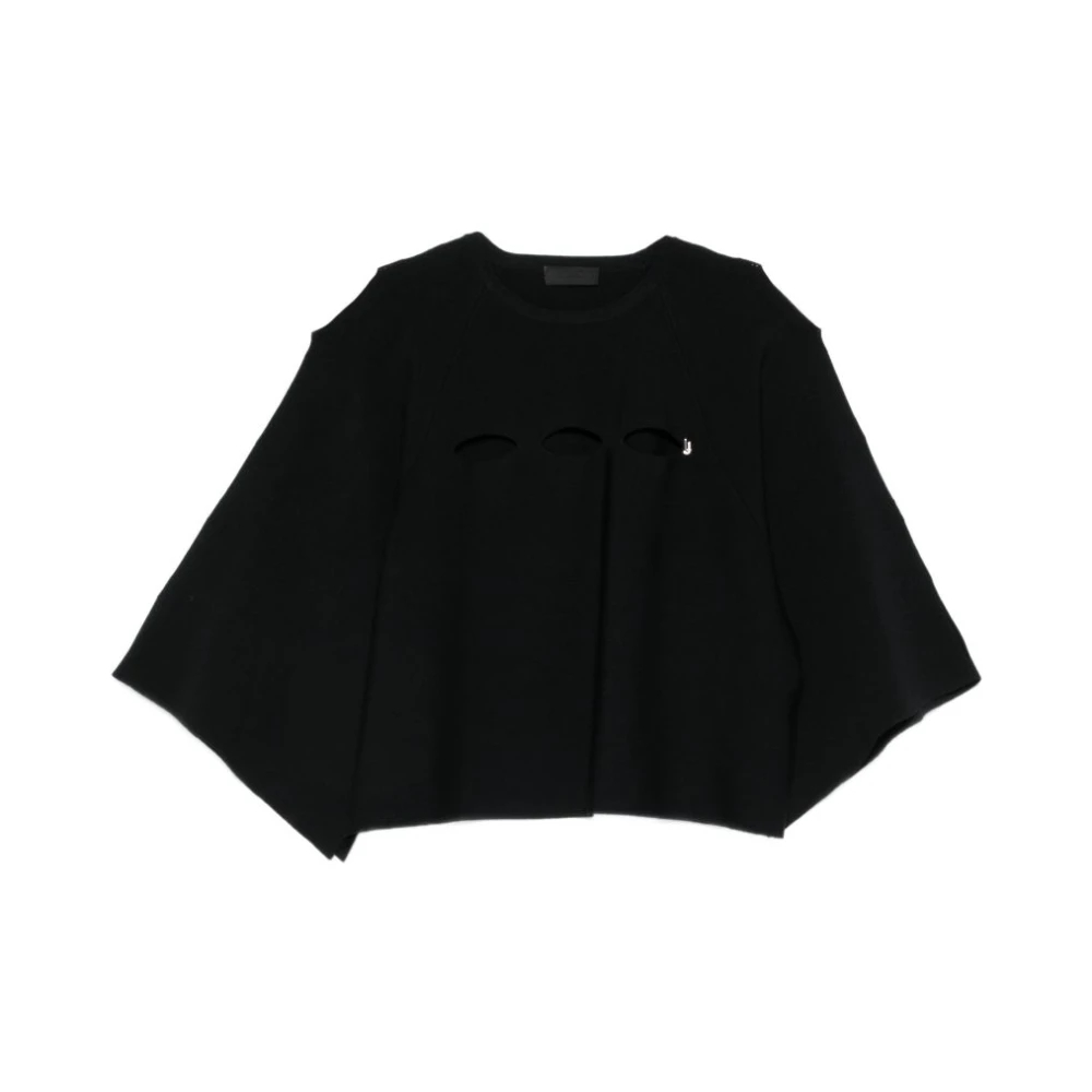 Liu Jo Damen Schwarz - Rundhals-Strickware - Knitwear - K - L